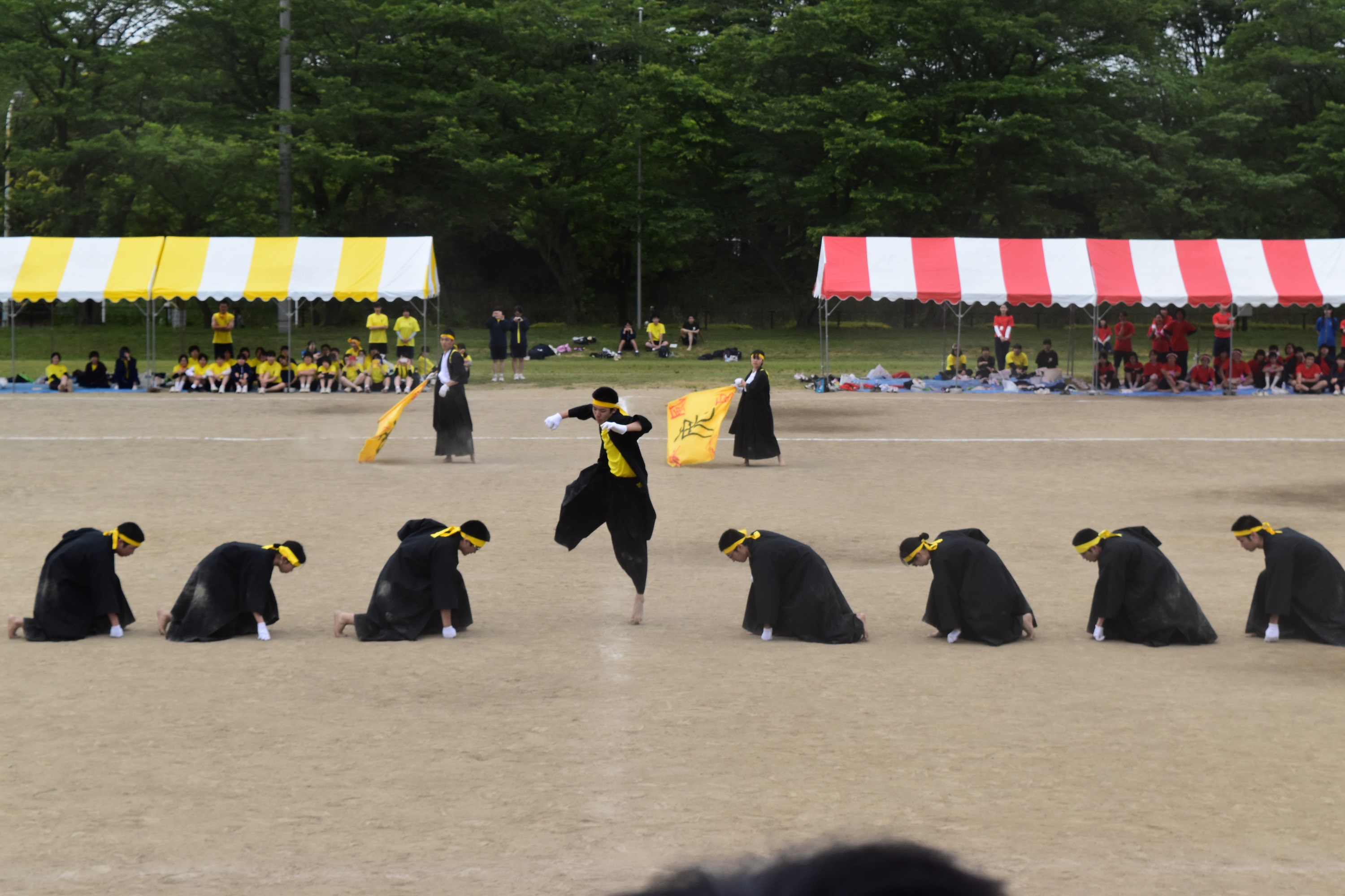 応援団披露(医学科)