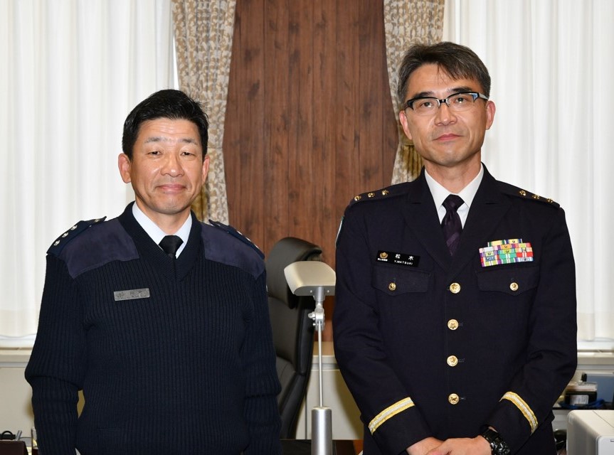 別宮副校長(左)と松木副院長(右)
