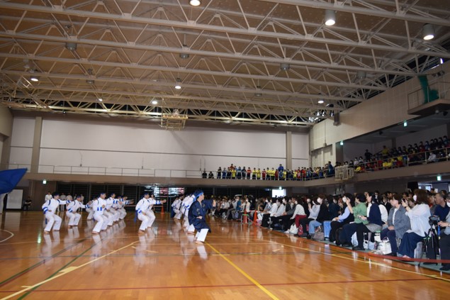 応援団披露の様子