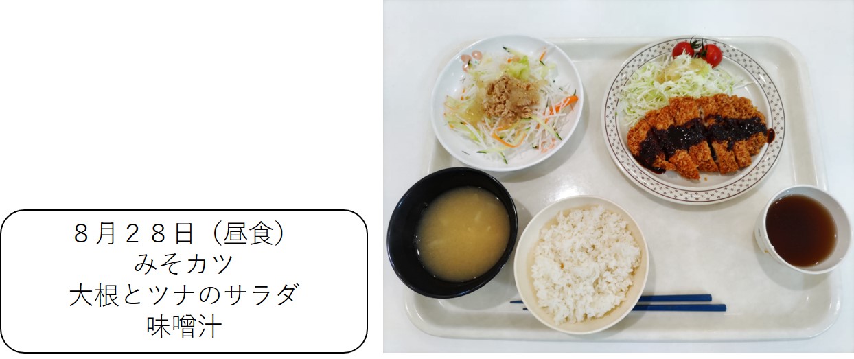 ８月２８日（昼食）