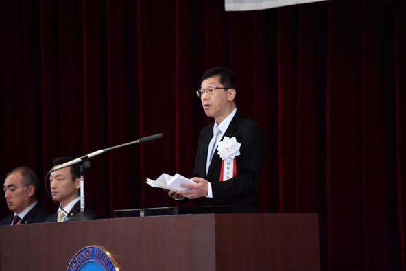 防衛大臣訓示(松本政務官代読)