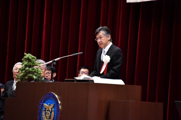 内閣総理大臣メッセージ(松本防衛大臣政務官代読)