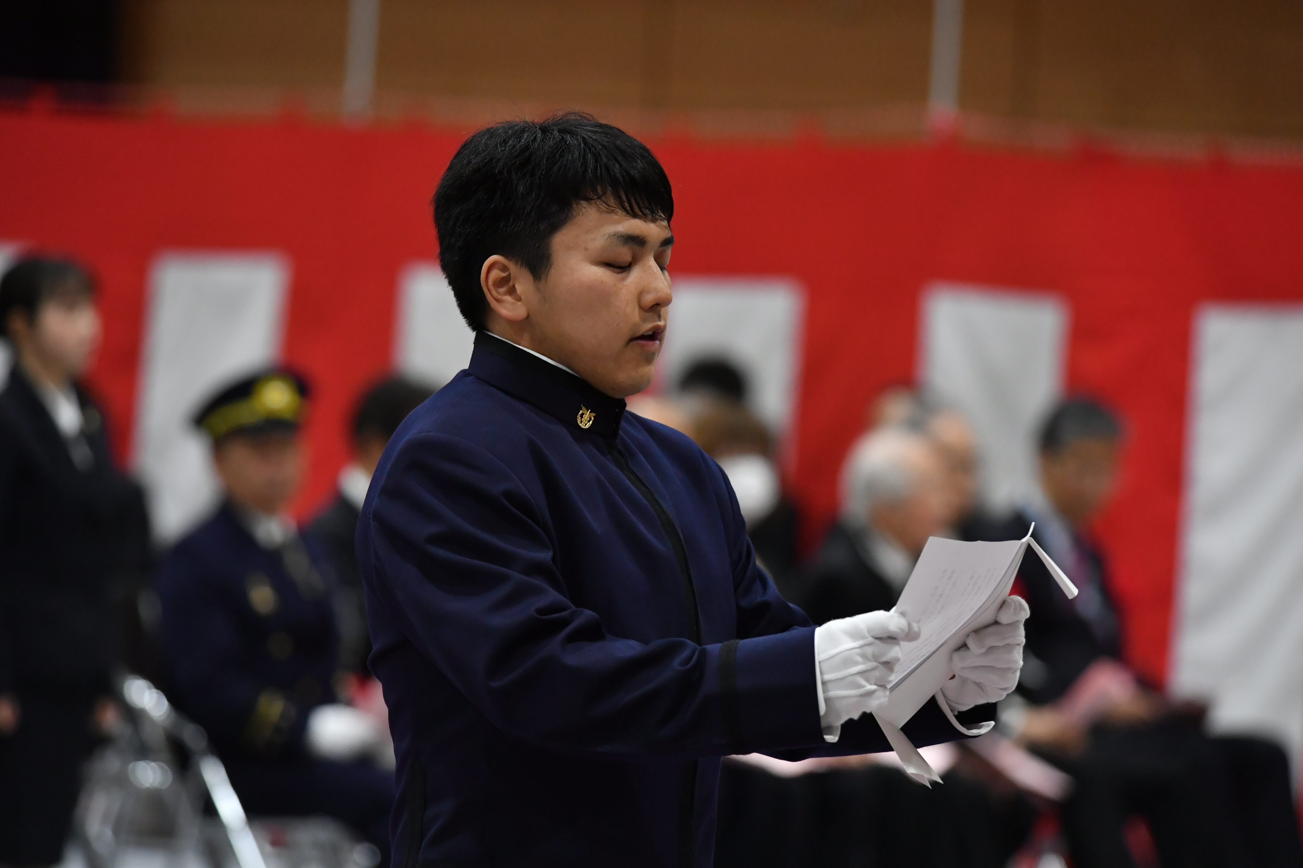 入校生代表挨拶