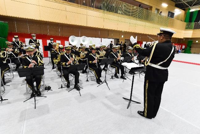 在海上自衛隊東京音楽隊による演奏