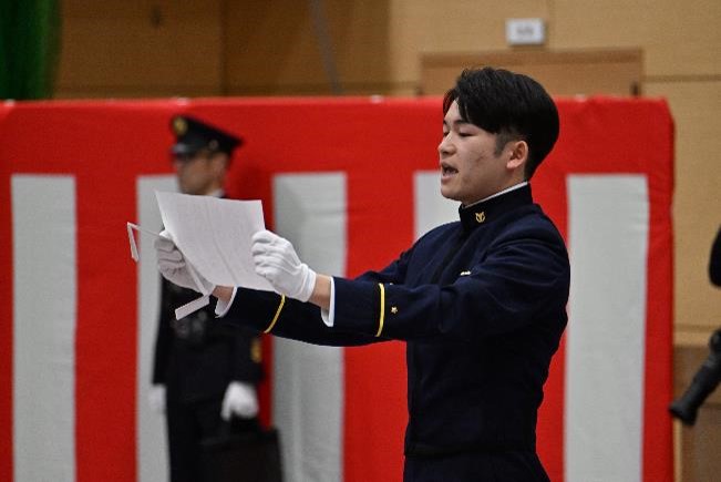在校生歓迎の辞