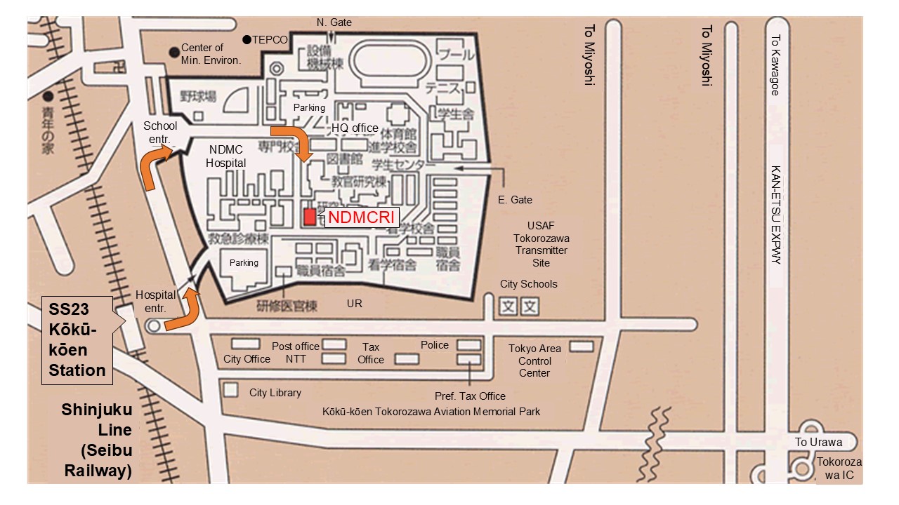 Access map (English)アクセス図（）